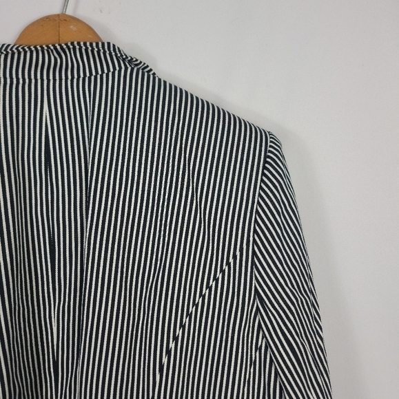 Women's 16W Chaps Striped Blazer - Picture 6 of 7